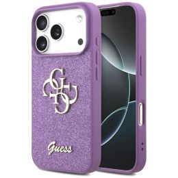 Etui Guess Fixed Glitter Big 4G do iPhone 17 Pro liliowy