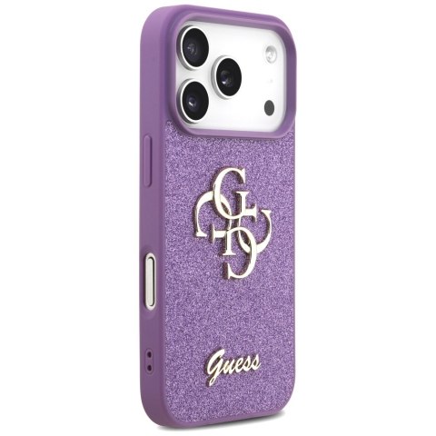 Etui Guess Fixed Glitter Big 4G do iPhone 17 Pro liliowy