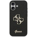 Etui Guess Fixed Glitter Big 4G do iPhone 17 czarny