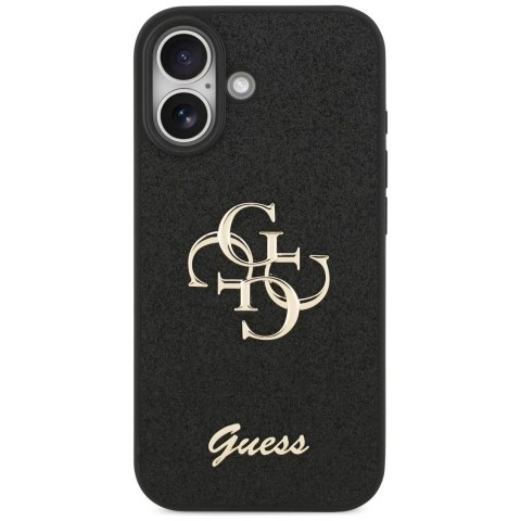 Etui Guess Fixed Glitter Big 4G do iPhone 17 czarny