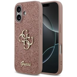 Etui Guess Fixed Glitter Big 4G do iPhone 17 różowy