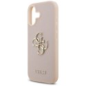 Etui Guess Grained Big 4G & Classic Logo do iPhone 17 różowy
