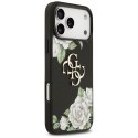 Etui Guess Grained Roses & Big 4G Logo do iPhone 17 Pro Max czarny