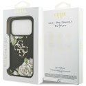 Etui Guess Grained Roses & Big 4G Logo do iPhone 17 Pro czarny