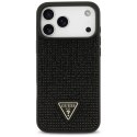 Etui Guess Rhinestone Triangle Logo do iPhone 17 Pro Max czarny