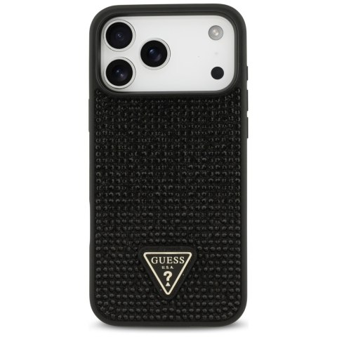 Etui Guess Rhinestone Triangle Logo do iPhone 17 Pro Max czarny
