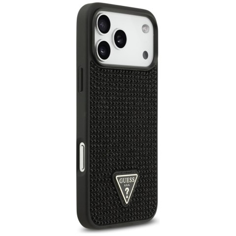 Etui Guess Rhinestone Triangle Logo do iPhone 17 Pro Max czarny