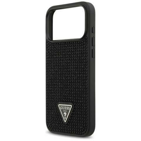 Etui Guess Rhinestone Triangle Logo do iPhone 17 Pro Max czarny