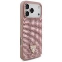Etui Guess Rhinestone Triangle Logo do iPhone 17 Pro Max różowy