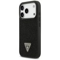 Etui Guess Rhinestone Triangle Logo do iPhone 17 Pro czarny