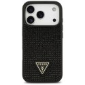 Etui Guess Rhinestone Triangle Logo do iPhone 17 Pro czarny