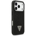 Etui Guess Rhinestone Triangle Logo do iPhone 17 Pro czarny