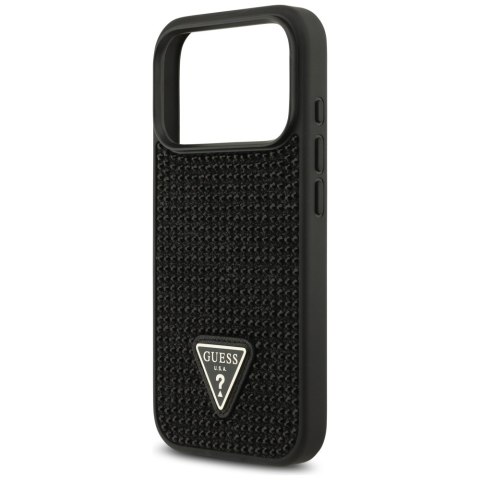 Etui Guess Rhinestone Triangle Logo do iPhone 17 Pro czarny