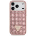 Etui Guess Rhinestone Triangle Logo do iPhone 17 Pro różowy