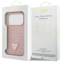 Etui Guess Rhinestone Triangle Logo do iPhone 17 Pro różowy