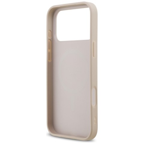 Etui Guess Saffiano Classic Logo MagSafe do iPhone 17 Pro Max różowy