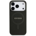 Etui Guess Saffiano Classic Logo MagSafe do iPhone 17 Pro czarny