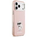 Etui Karl Lagerfeld IML Aquarelle Choupette & Logo MagSafe do iPhone 17 Pro Max różowy