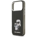 Etui Karl Lagerfeld IML Aquarelle Karl & Choupette & Logo MagSafe do iPhone 17 Pro Max czarny