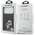 Etui Karl Lagerfeld IML Aquarelle Karl & Choupette & Logo MagSafe do iPhone 17 Pro Max czarny
