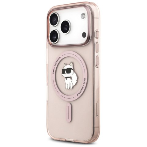 Etui Karl Lagerfeld IML Choupette MagSafe do iPhone 17 Pro różowy