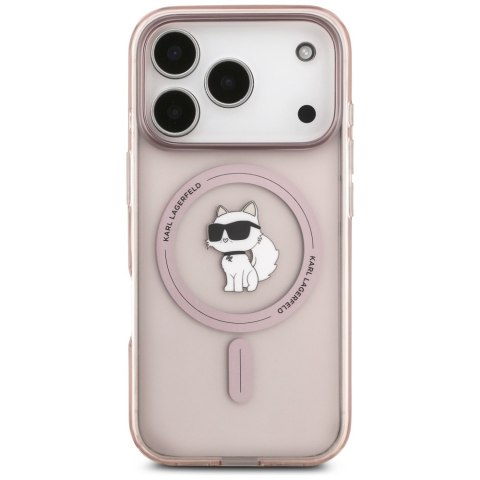 Etui Karl Lagerfeld IML Choupette MagSafe do iPhone 17 Pro różowy