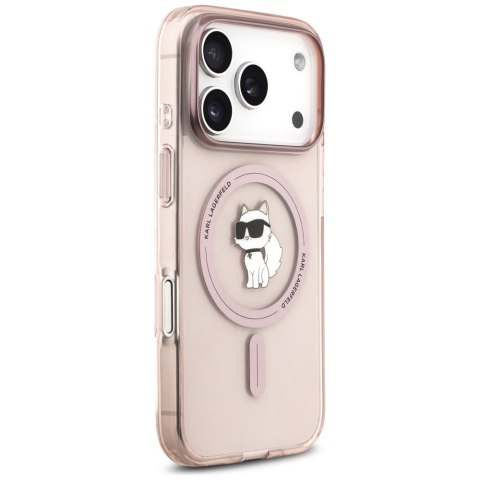 Etui Karl Lagerfeld IML Choupette MagSafe do iPhone 17 Pro różowy