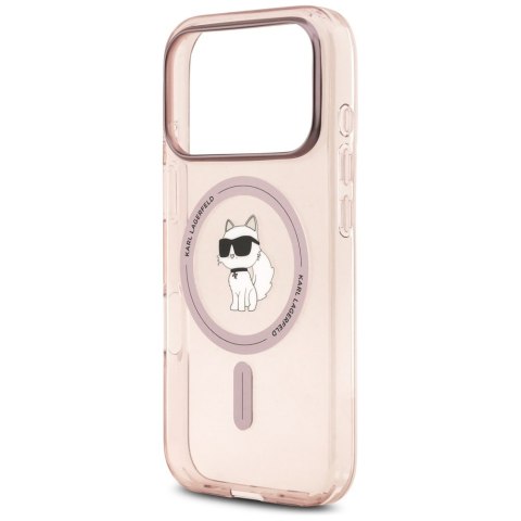 Etui Karl Lagerfeld IML Choupette MagSafe do iPhone 17 Pro różowy
