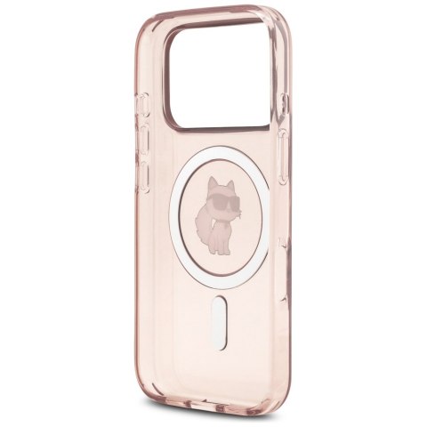Etui Karl Lagerfeld IML Choupette MagSafe do iPhone 17 Pro różowy