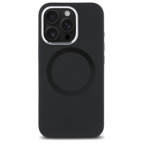 Mercedes MEHMP16L23SUTTK iPhone 16 Pro 6.3" czarny/black hardcase Silicone Tonal Logo MagSafe