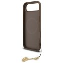 Etui Guess 4G Charms Collection MagSafe do iPhone Air brązowy