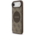 Etui Guess 4G Circle Classic Logo MagSafe do iPhone Air brązowy