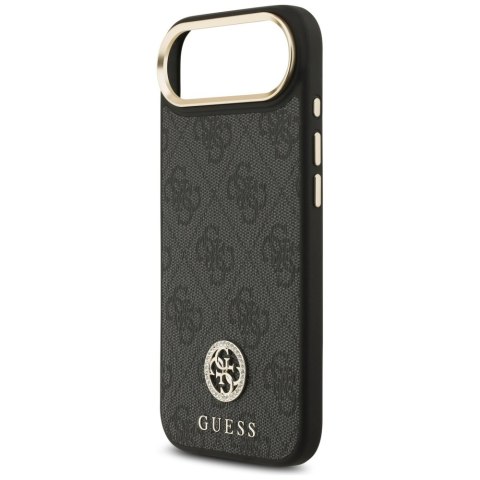 Etui Guess 4G Strass Logo MagSafe do iPhone Air czarny