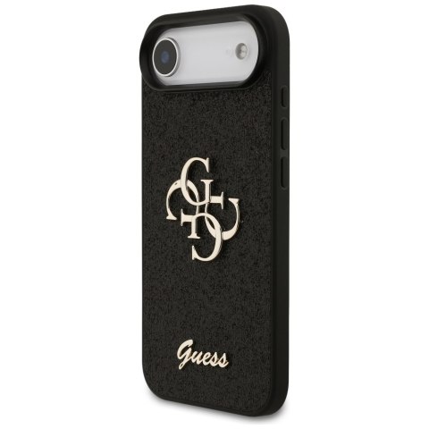 Etui Guess Fixed Glitter Big 4G do iPhone Air czarny