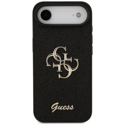 Etui Guess Fixed Glitter Big 4G do iPhone Air czarny