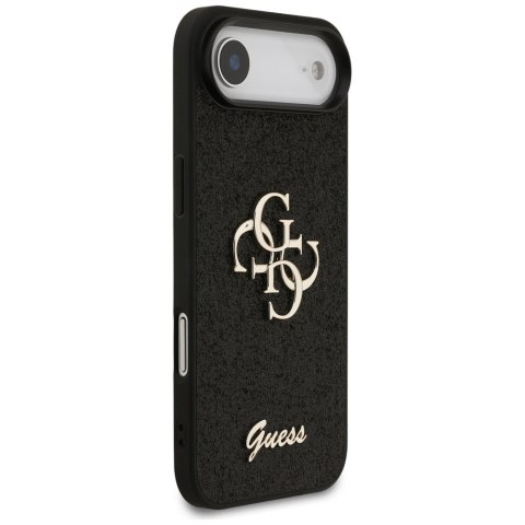 Etui Guess Fixed Glitter Big 4G do iPhone Air czarny