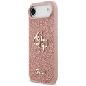 Etui Guess Fixed Glitter Big 4G do iPhone Air różowy