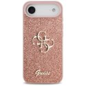 Etui Guess Fixed Glitter Big 4G do iPhone Air różowy