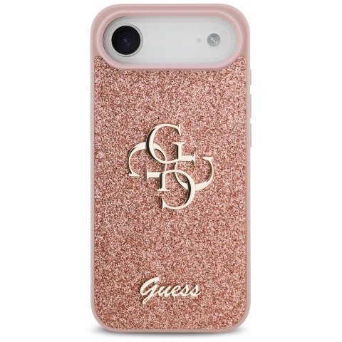 Etui Guess Fixed Glitter Big 4G do iPhone Air różowy