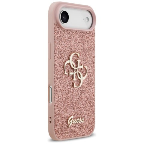 Etui Guess Fixed Glitter Big 4G do iPhone Air różowy