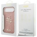 Etui Guess Fixed Glitter Big 4G do iPhone Air różowy