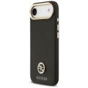 Etui Guess Grained Strass Logo MagSafe do iPhone Air czarny