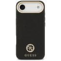 Etui Guess Grained Strass Logo MagSafe do iPhone Air czarny