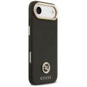 Etui Guess Grained Strass Logo MagSafe do iPhone Air czarny