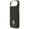 Etui Guess Grained Strass Logo MagSafe do iPhone Air czarny