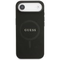 Etui Guess Saffiano Classic Logo MagSafe do iPhone Air czarny