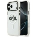 Etui Karl Lagerfeld IML Choupette Sketch Logo MagSafe do iPhone 17 przezroczysty