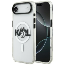 Etui Karl Lagerfeld IML Choupette Sketch Logo MagSafe do iPhone Air przezroczysty