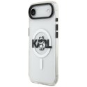 Etui Karl Lagerfeld IML Choupette Sketch Logo MagSafe do iPhone Air przezroczysty