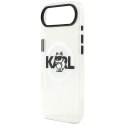 Etui Karl Lagerfeld IML Choupette Sketch Logo MagSafe do iPhone Air przezroczysty